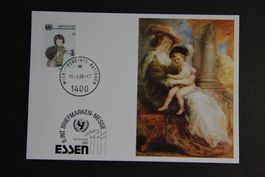 UNO Wien 1986 - Offizielle Kunstkarte