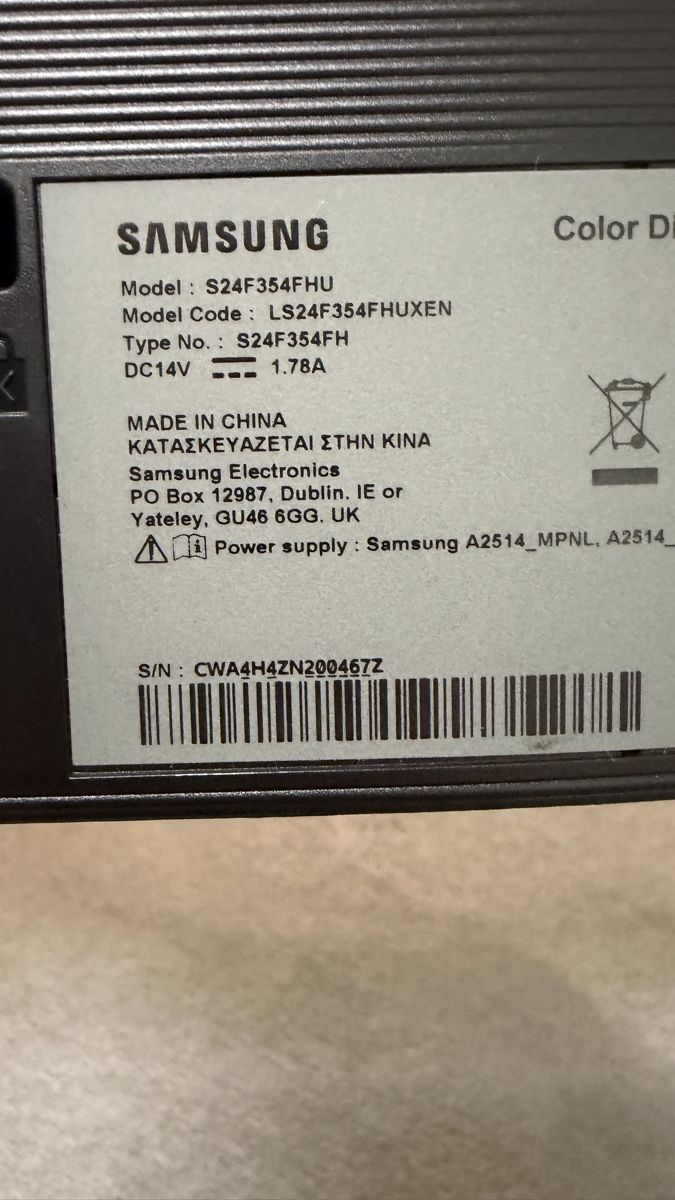 Samsung Monitore: Monitor Samsung S24F354FHU – Gebraucht aus Bollingen von dmi_dnh8 2