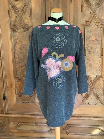 VINTAGE  Mini Strickleid  / Lambswool Angora/