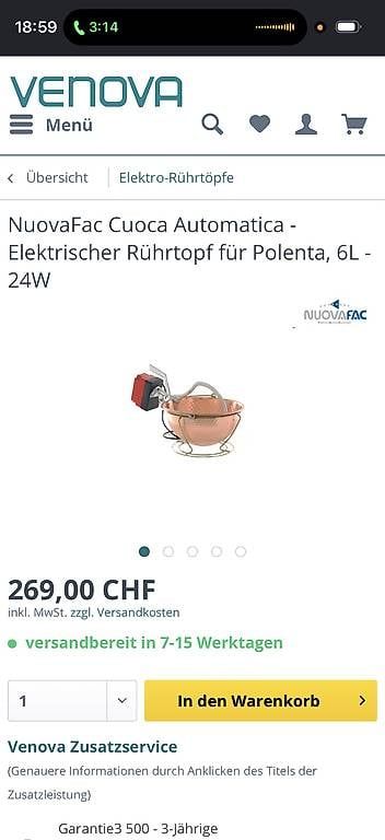 Elettrodomestici da cucina: Küchenmaschine La Cuoca Automatica Kupfer gebraucht – Usato da Bern venduto da Ninitto 4