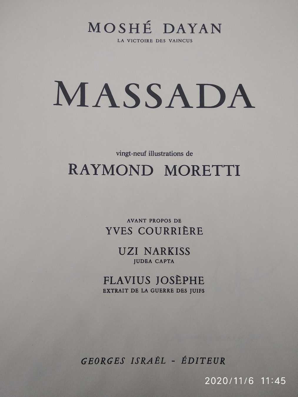 Libri: RAYMOND MORETTI - MASSADA – Usato da Goldach venduto da Gaip 5