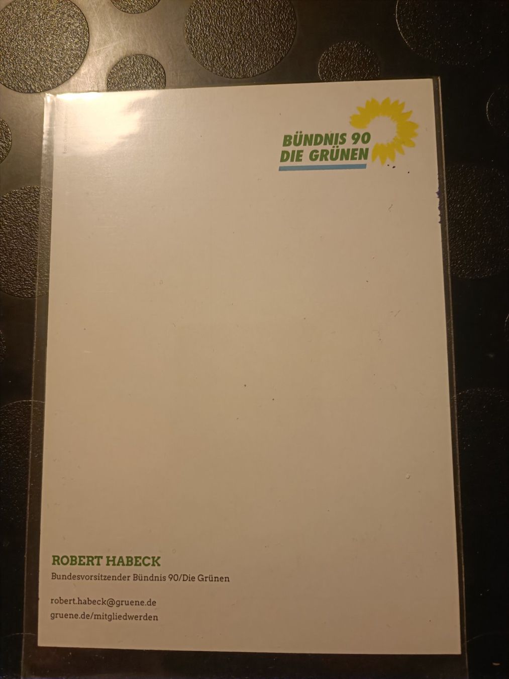 Autografi: Robert Habeck - handsigniert – Usato da Menziken venduto da Artographs 1