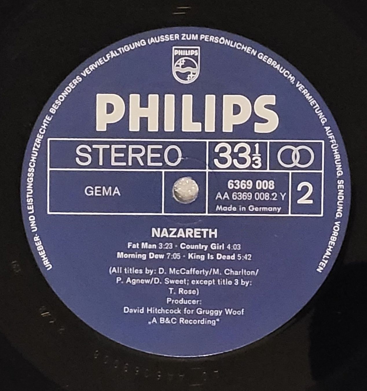 Dischi in vinile: Nazareth von 1972 – Usato da Zürich venduto da Avd 7