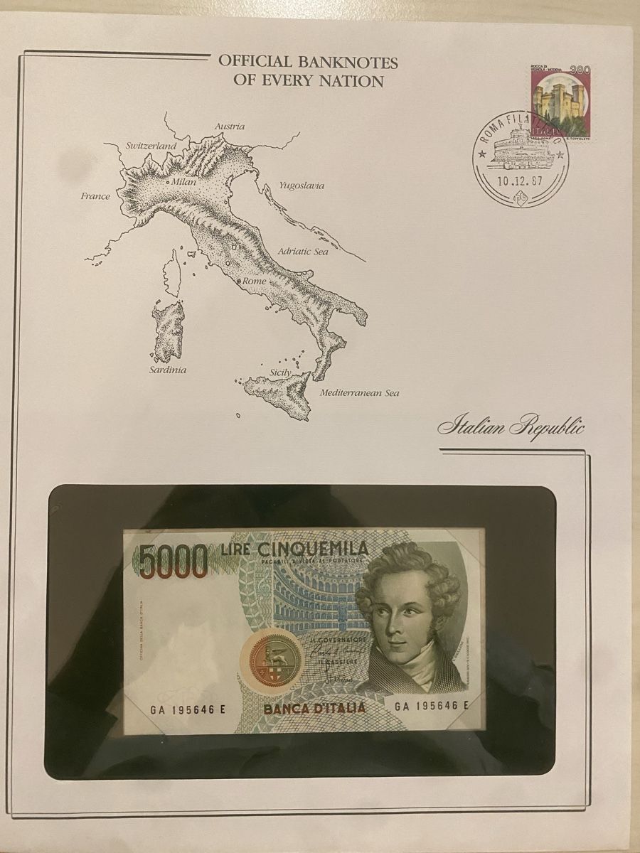 Banconote: Banknotenbrief Italien – Nuovo (secondo la descrizione) da Muralto venduto da Alex1912