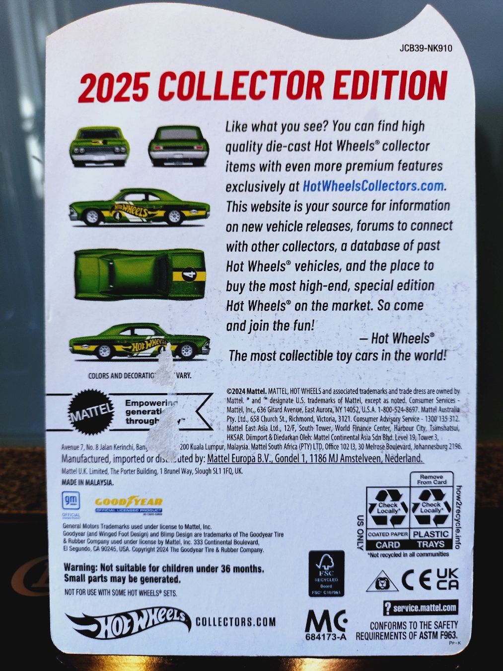 Hot Wheels Modellautos: Hot Wheels RLC Collector Edition 2025 '66 Chevelle – Neu (gemäss Beschreibung) aus Zürich von DiecastDude 2