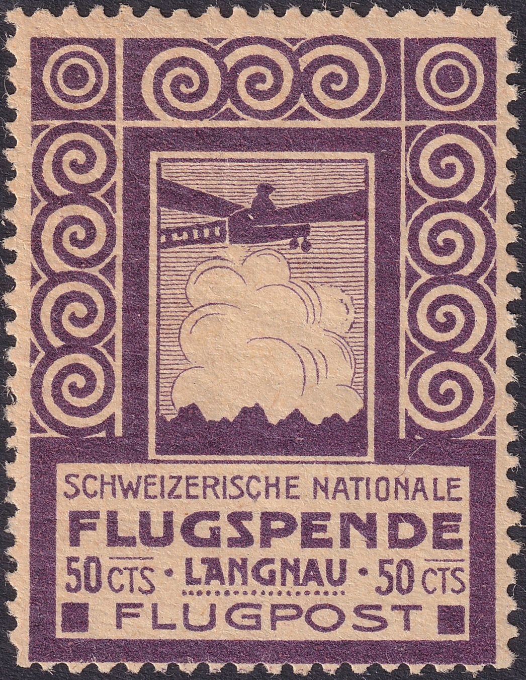 Tutti i francobolli: LANGNAU, VI ** postfrischer Vorläufer mit Attest, 1400.-+ – Usato da Sursee venduto da Luzernerraute