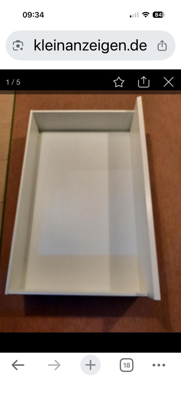 Behälter & Ähnliches: Schubladen weiss 2er Set 100cm x 62cm neu – Gebraucht aus Aegerten von 1994madiba01 1