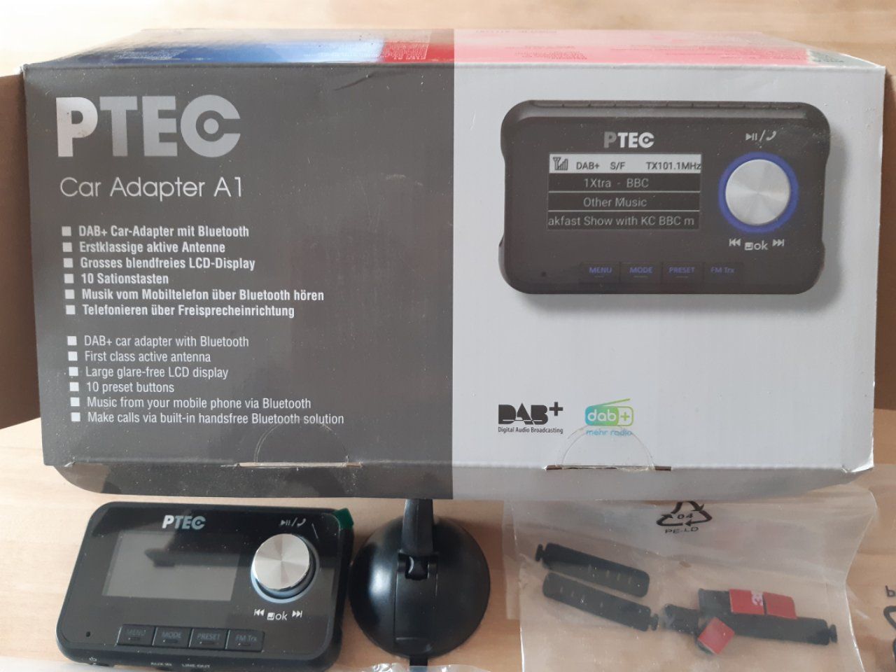 Adattatori: PTEC A1 DAB+ Car-Adapter / Autoradio Adapter – Usato da Fribourg venduto da danube