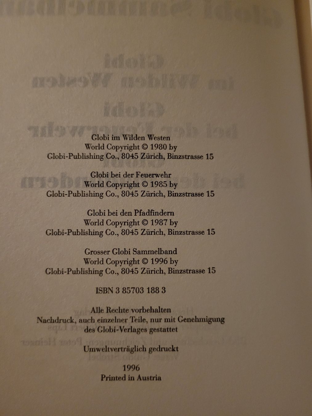Libri: grosser Globi Sammelband – Usato da Perlen venduto da Safari_23 2