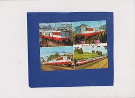 Carte postale Swiss Express SBB CFF train Bahn