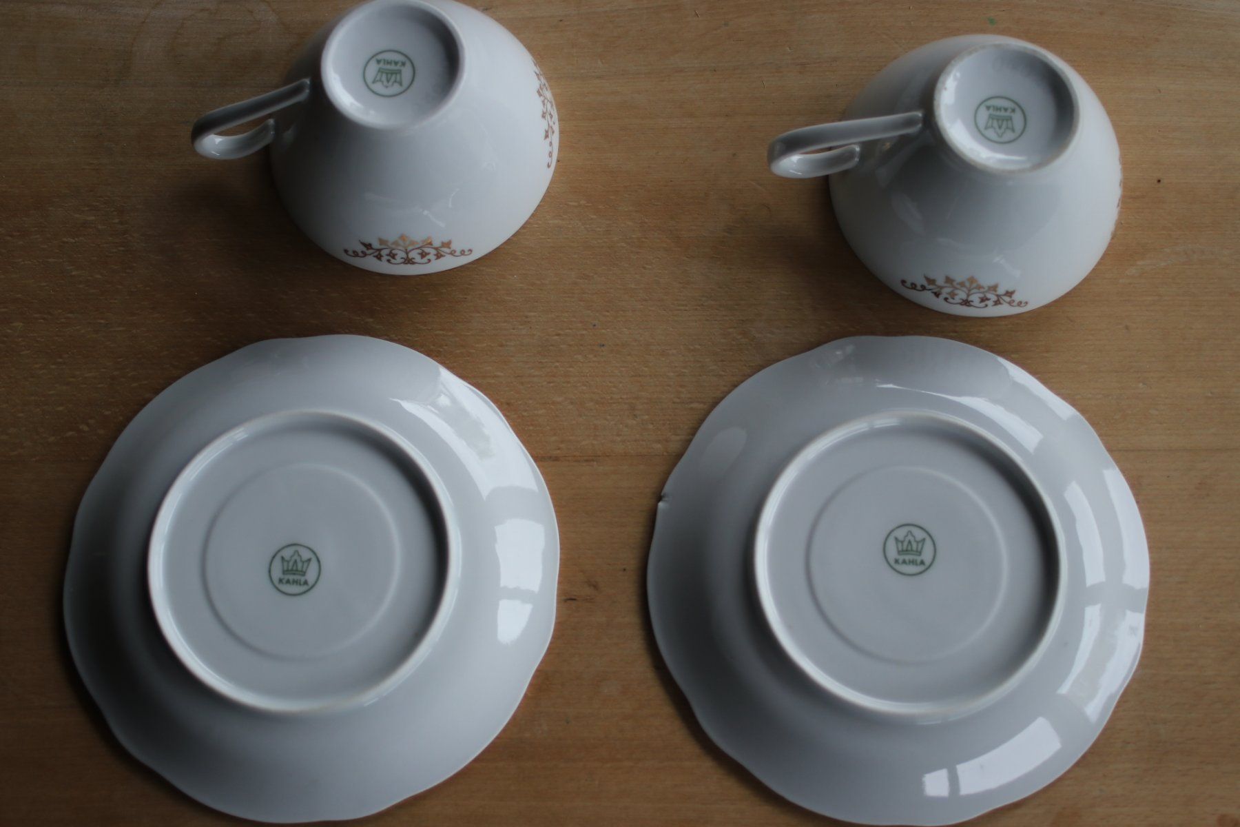 Tazze: zwei alte Kaffeetassen mit Unterteller – Usato da St. Gallen venduto da Razoon77 3