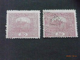 Tschechoslowakey Nr. 29 Aa ** und gest. KP 1750.--
