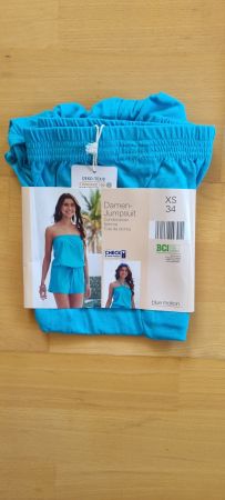 Neuer, luftiger Sommer Jumpsuit, Grösse XS/34, türkis!