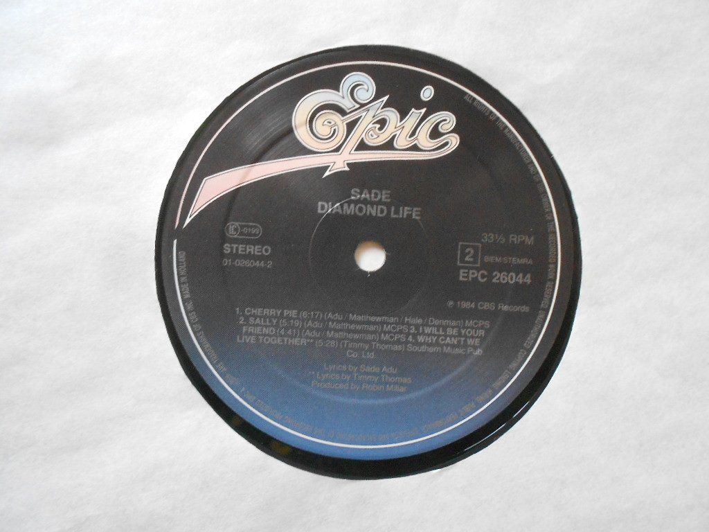 Dischi in vinile: SADE  -  DIAMOND LIFE – Usato da Bex venduto da Giorgiob 3