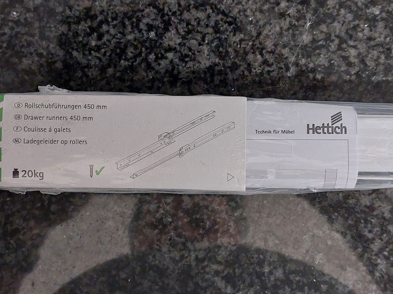 Hettich Quincaillerie: Hettich Rollschubführungen 450mm - Neu – Neuf (Voir description) à Pambio Noranco par Pol69 2