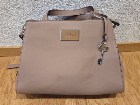 GUESS Satchel/Handbag Taupe/Blush Nude mit Schulterriemen