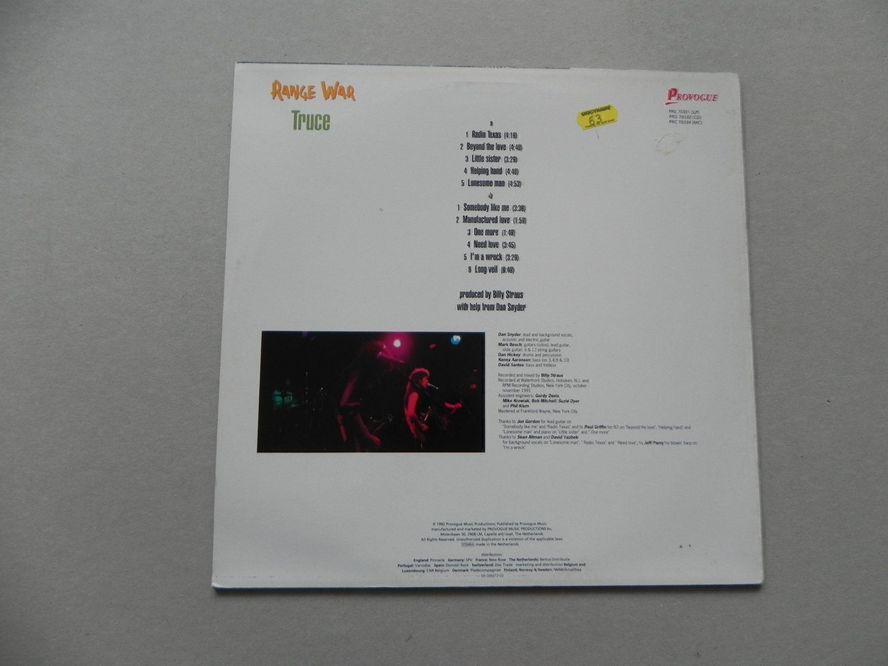 Schallplatten: LP USA Hardrock Band Range War 1992 – Gebraucht aus Siebnen von krimsie 1