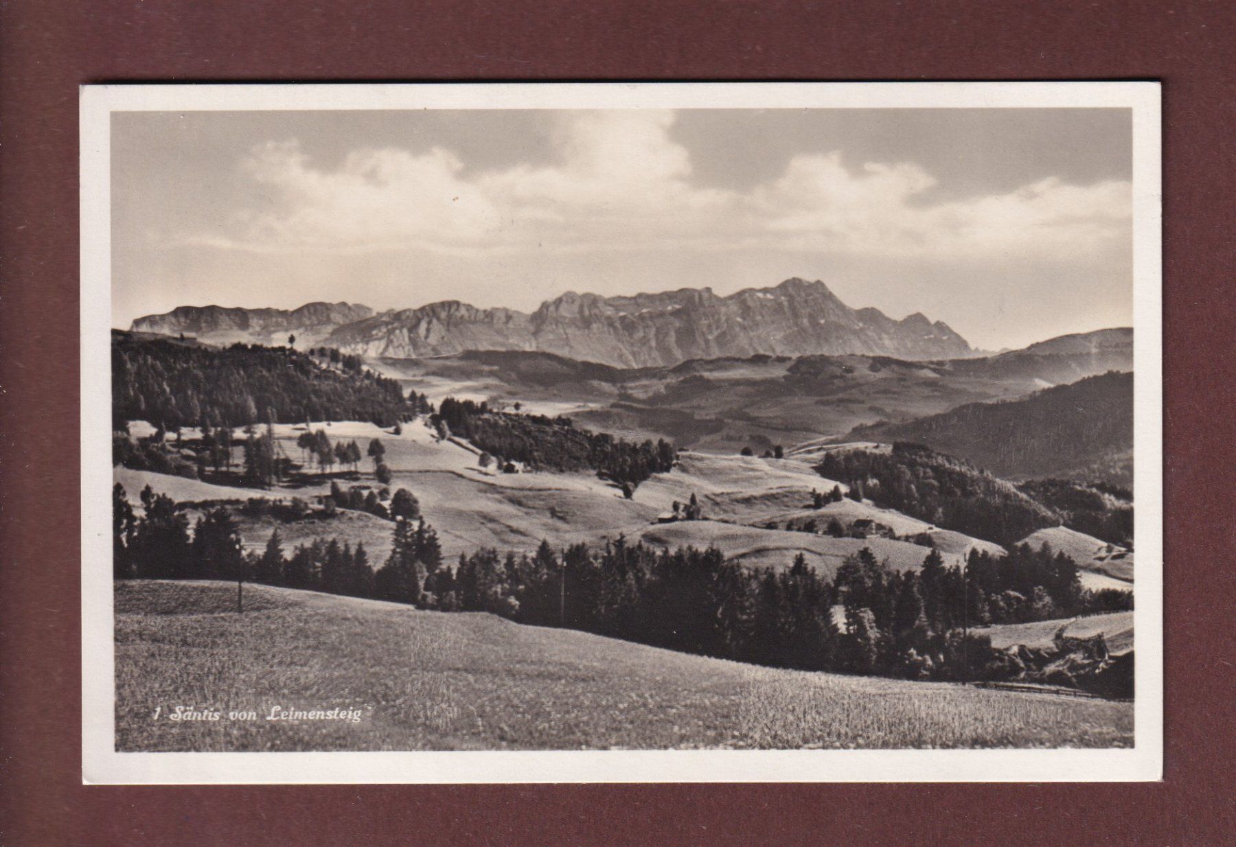 Cartoline postali: SÄNTIS von Leimensteig - 1934 – Usato da Pully venduto da nicecards-shop