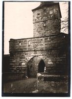 Fotografie Eschenbach, Stadttor mit Uhre