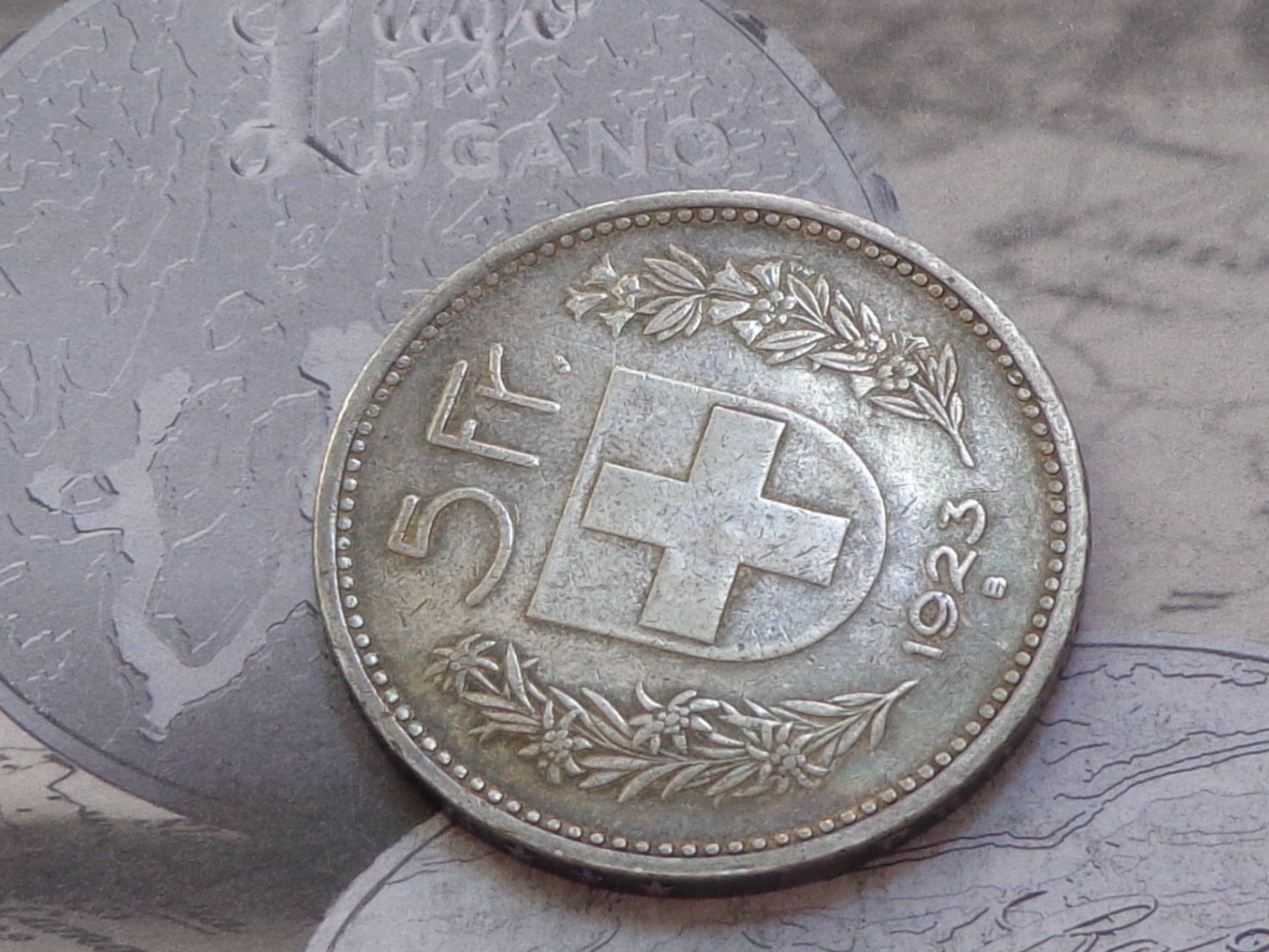 Alle Münzen: 5 Fr. 1923 B - Superbe pièce !!! – Gebraucht aus Pully von UCA01 1