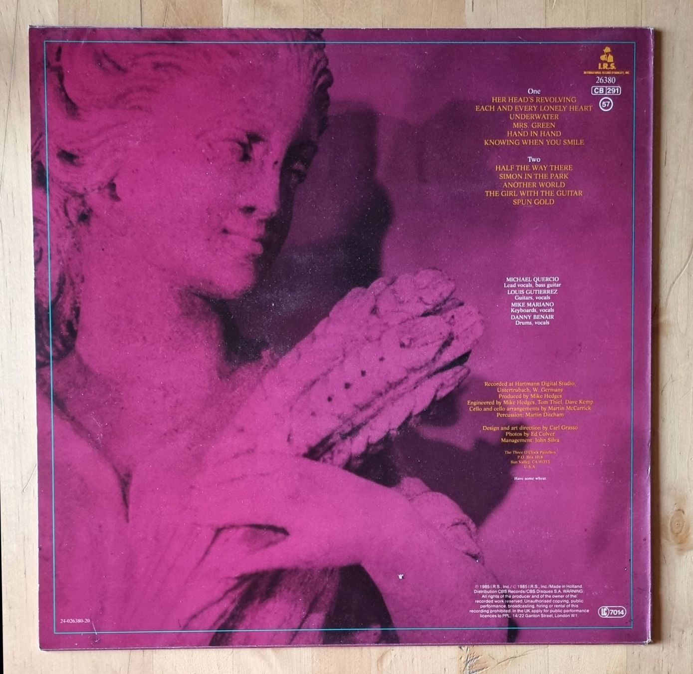 Schallplatten: LP The Three O'Clock "Arrive Without Travelling" (US/NL1985) – Gebraucht aus Luzern von Frizzz 1