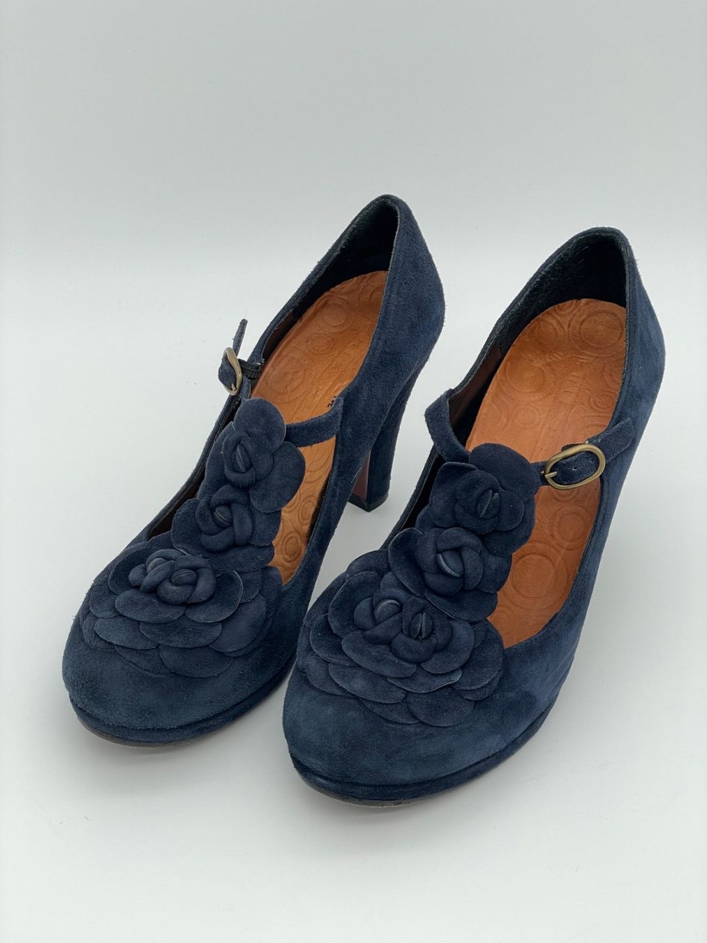Chie Mihara Scarpe da donna: Chie Mihara Suede Plateau Pump EU 39 Blau – Usato da Zürich venduto da shoe_shop 2