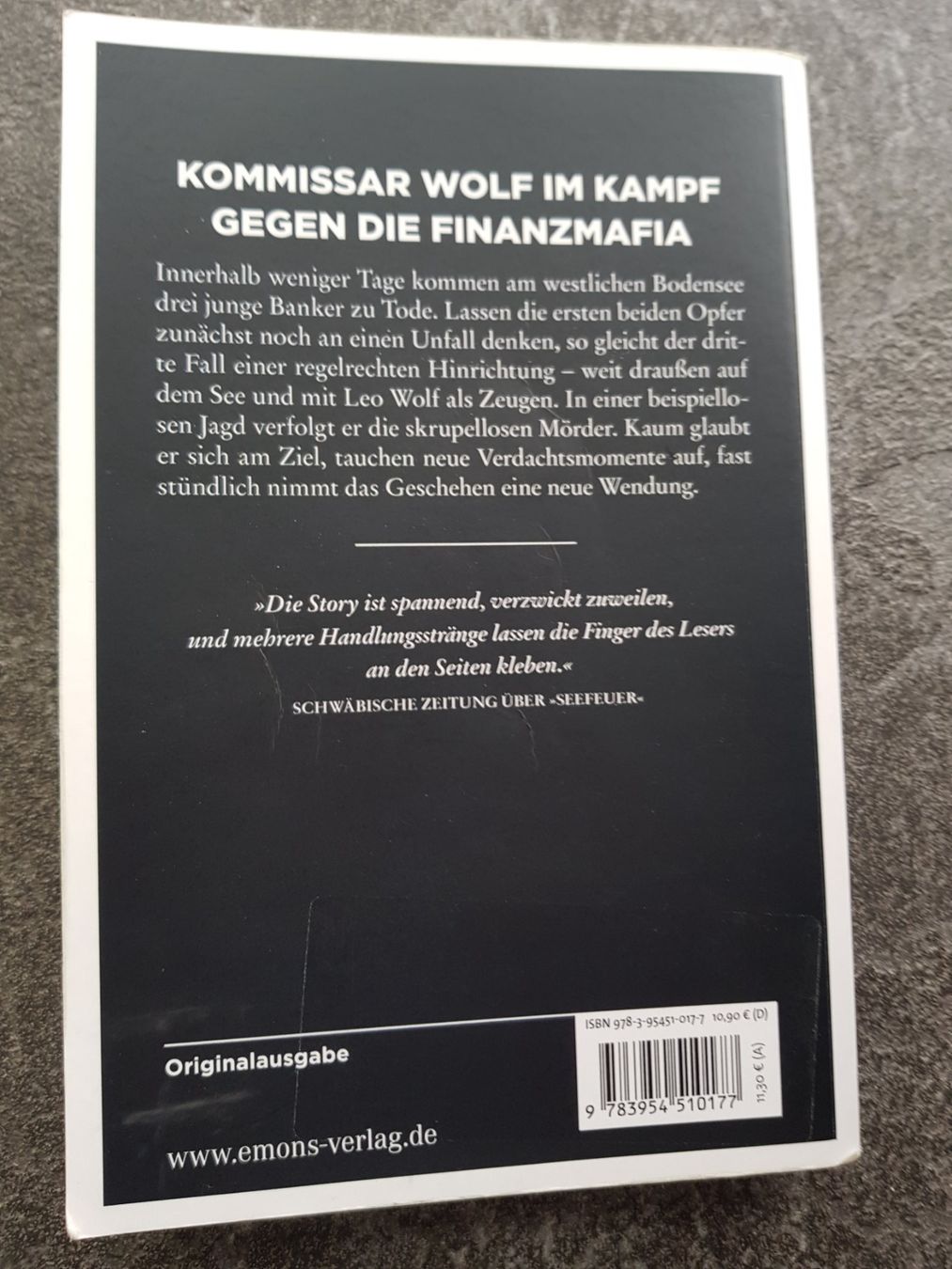 Libri: Seerache / Manfred Megerle Bodensee Krimi/ Emons – Usato da Dietikon venduto da marconi07 1