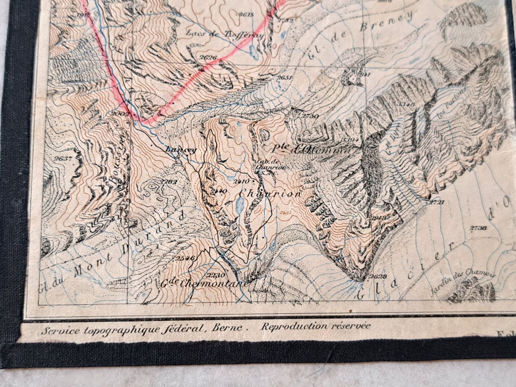 Cartine & Atlanti: ANCIENNE CARTE TOPO POUR ALPINISTE – Usato da couvet venduto da carlin01 7