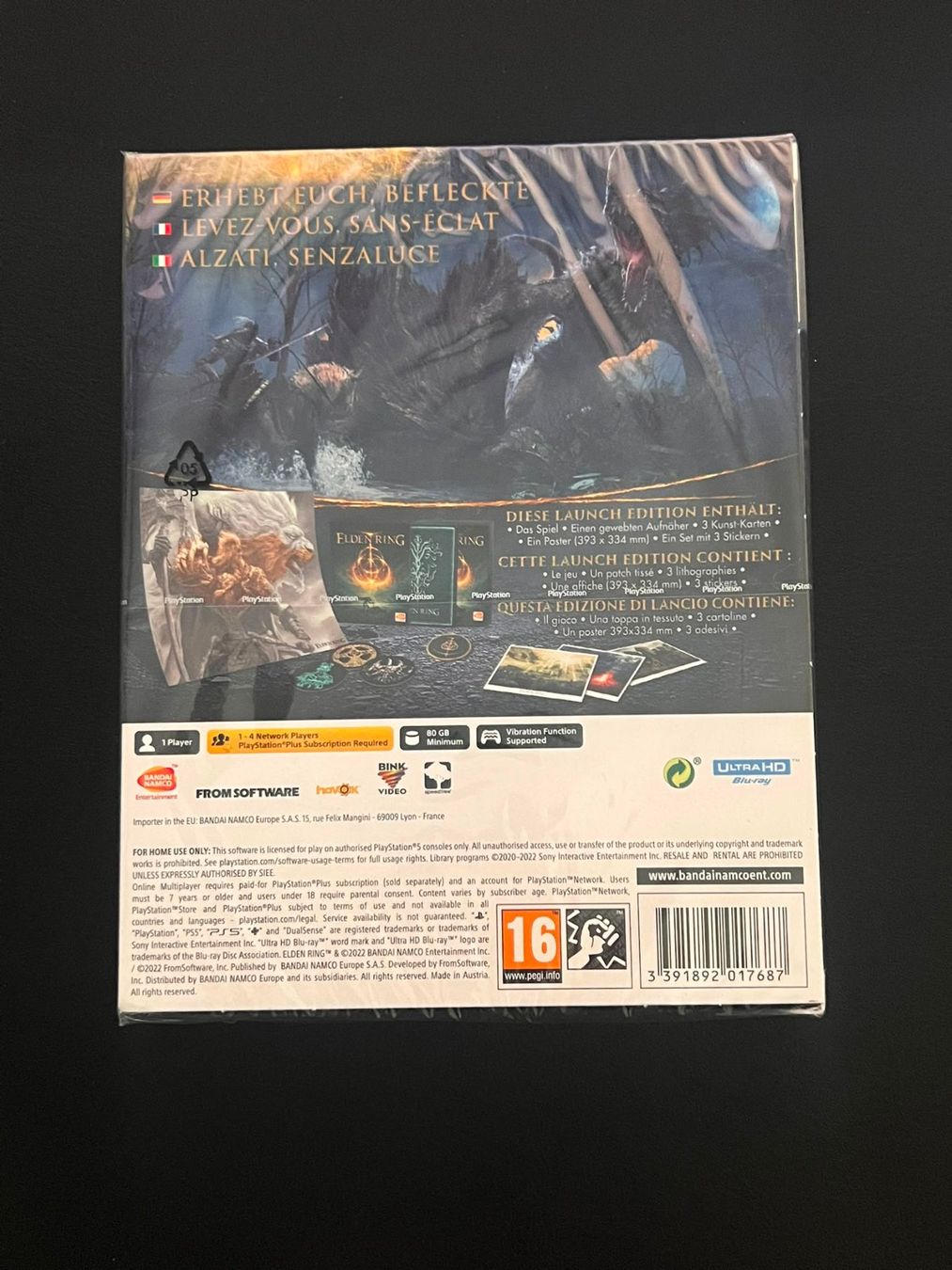 Giochi: Elden Ring (Launch Edition) - Playstation 5 - Ungeöffnet – Nuovo e nell'imballaggio originale da Möhlin venduto da SwissHockeyCards 1
