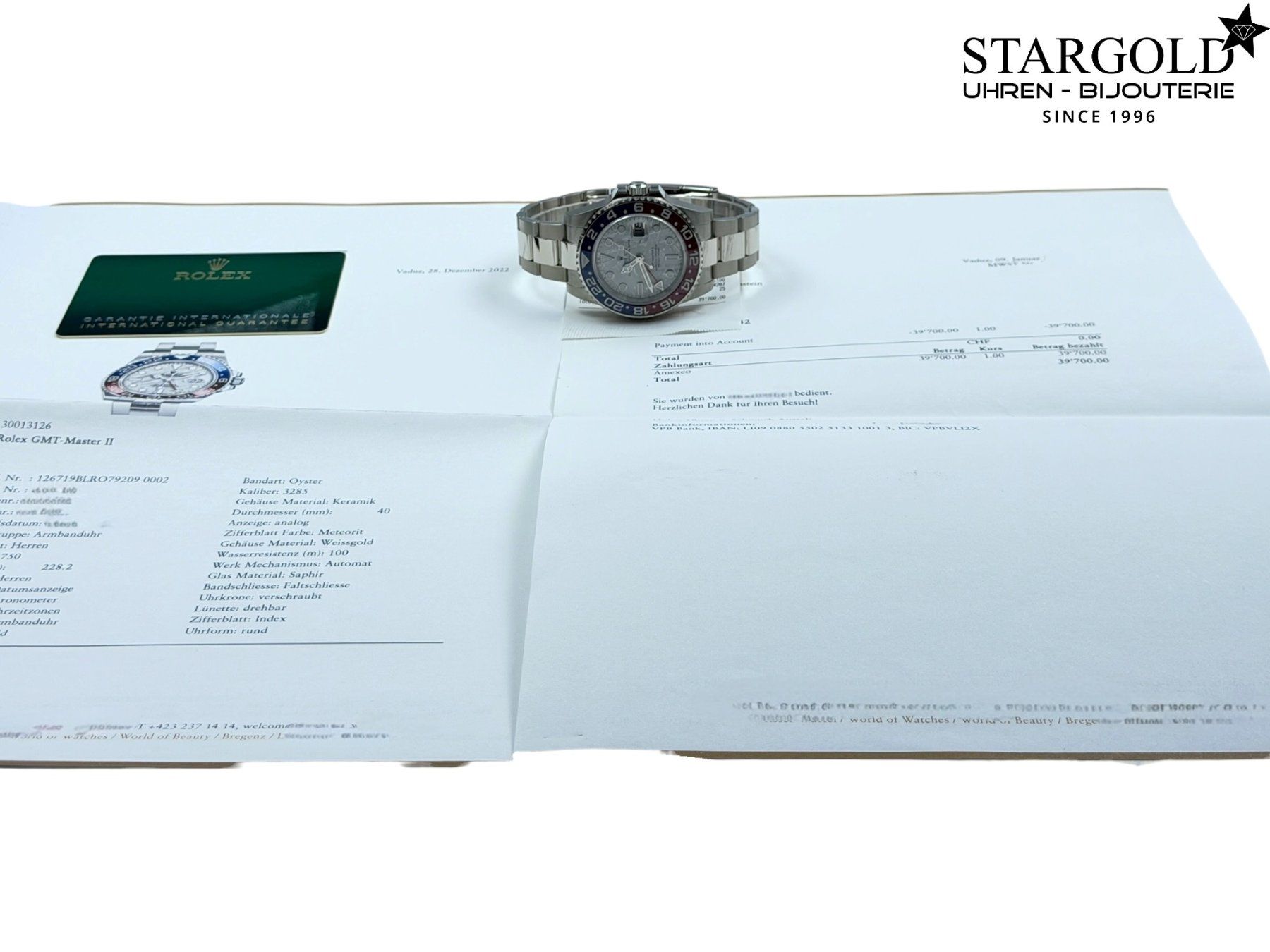 Rolex Orologi: Rolex GMT-Master II "Meterorite" - 126719BLRO – Nuovo (secondo la descrizione) da Zürich venduto da Stargold-Uhren 8