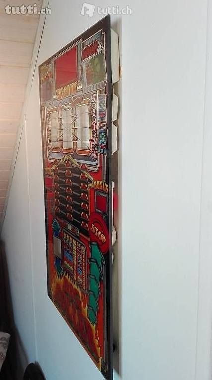 Flipperkästen: Frontpartie Geldspielautomat Flipper Glasbild – Gebraucht aus Klingnau von Quasimondo 2
