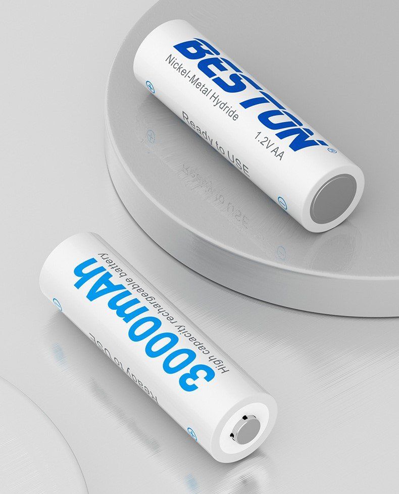 Batterie: 2 Batteries AA 3000mAh capacité haute Rechargeable – Nuovo e nell'imballaggio originale da Morges venduto da DA-mobile 1