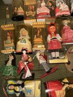 Collection of vintage dolls in packaging