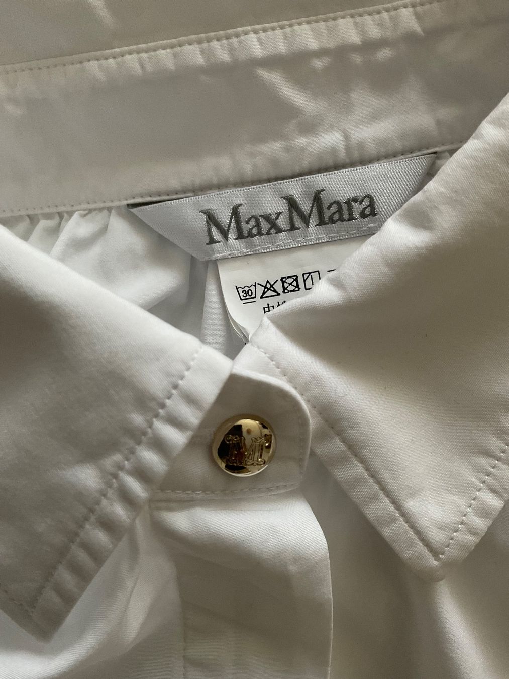 Max Mara Camicette: MAX MARA oversize Bluse Gr L weiss Neuwertig – Nuovo (secondo la descrizione) da Urdorf venduto da alda02 7