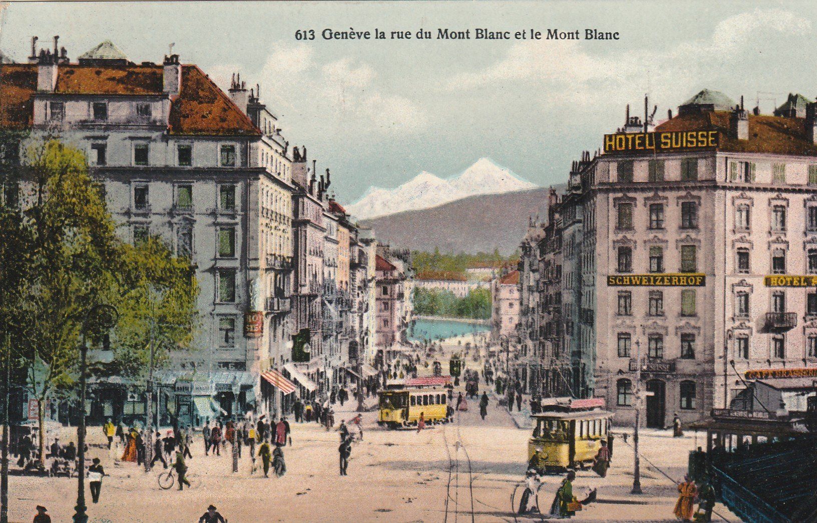 Cartoline postali: Genf mit Trams – Usato da Rorschacherberg venduto da fratovi2