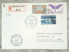 TR15 Enveloppe + Timbre Suisse 1939