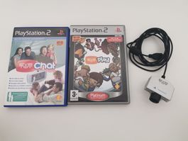 Ps 2 - Eyetoy Kamera und zwei Spiele