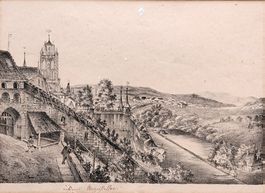 Albrecht Kauw – Bern, äusseres Marzilitor mit Münster