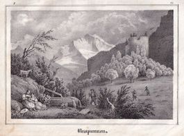 UNSPUNNEN, LITHOGRAPHIE VON 1836-1845