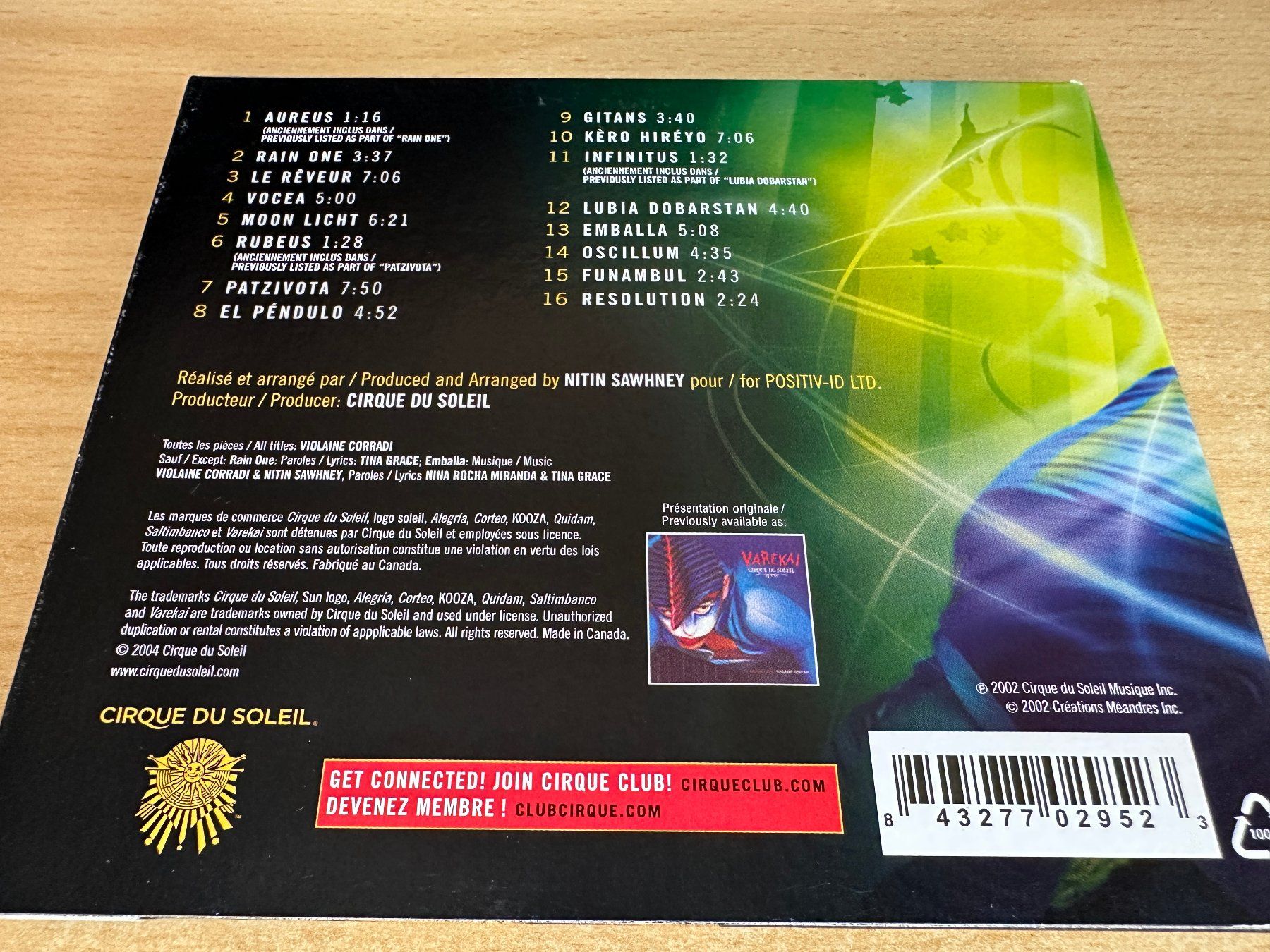 CD: Cirque Du Soleil – Varekai – Usato da Rikon im Tösstal venduto da Alpenmutz 1