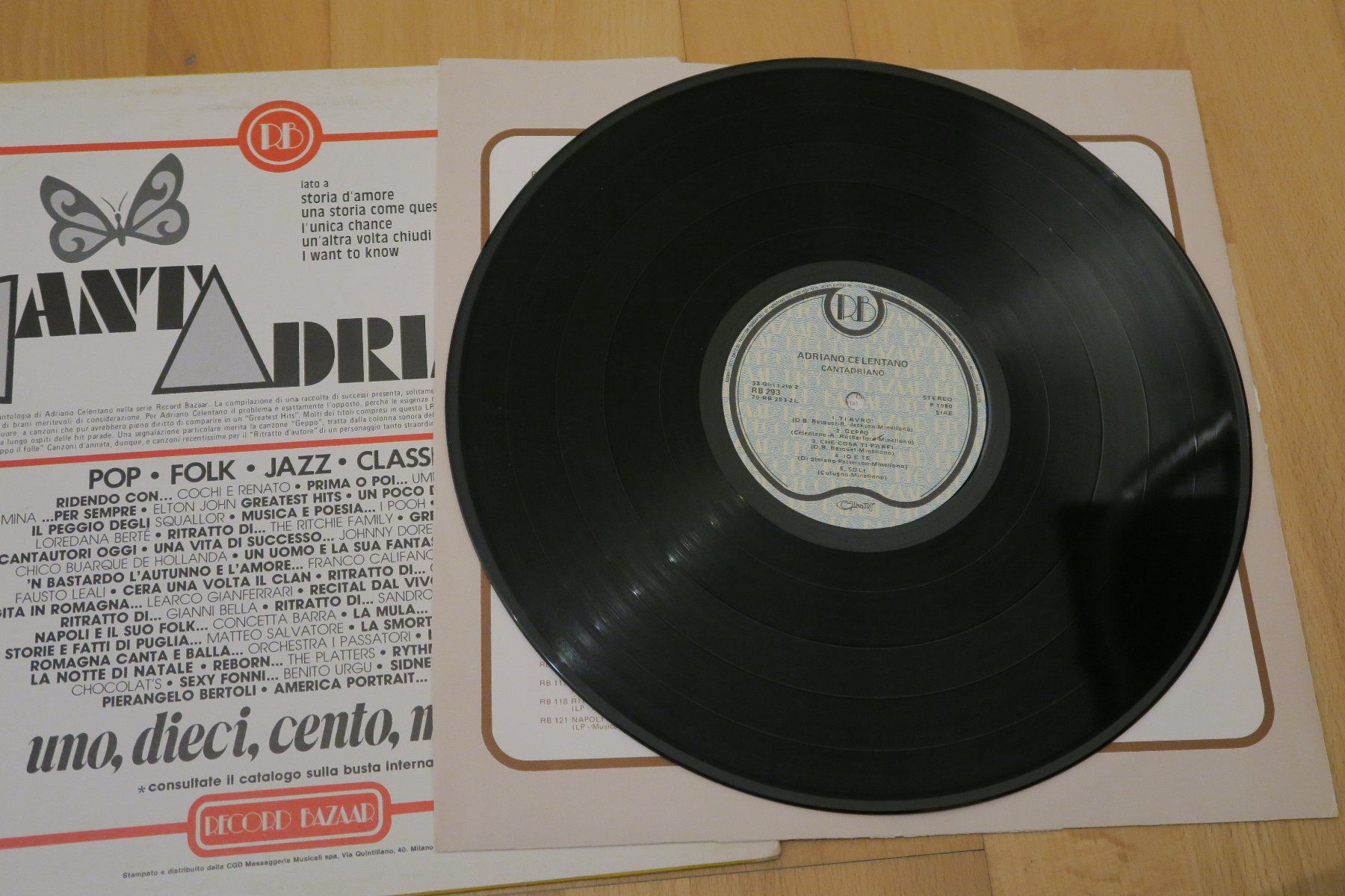 Dischi in vinile: Adriano Celentano – Cantadriano – Usato da Thun venduto da Karibu70 3