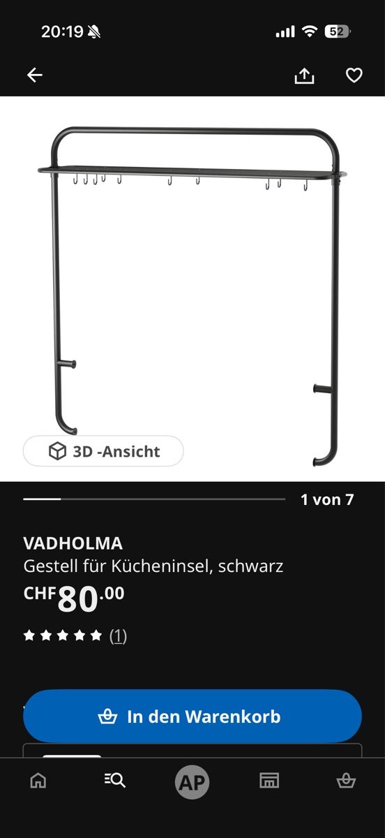 Ikea Cuisines complètes: VADHOLMA Kücheninsel schwarz – D'occasion à Muttenz par Zinni 6