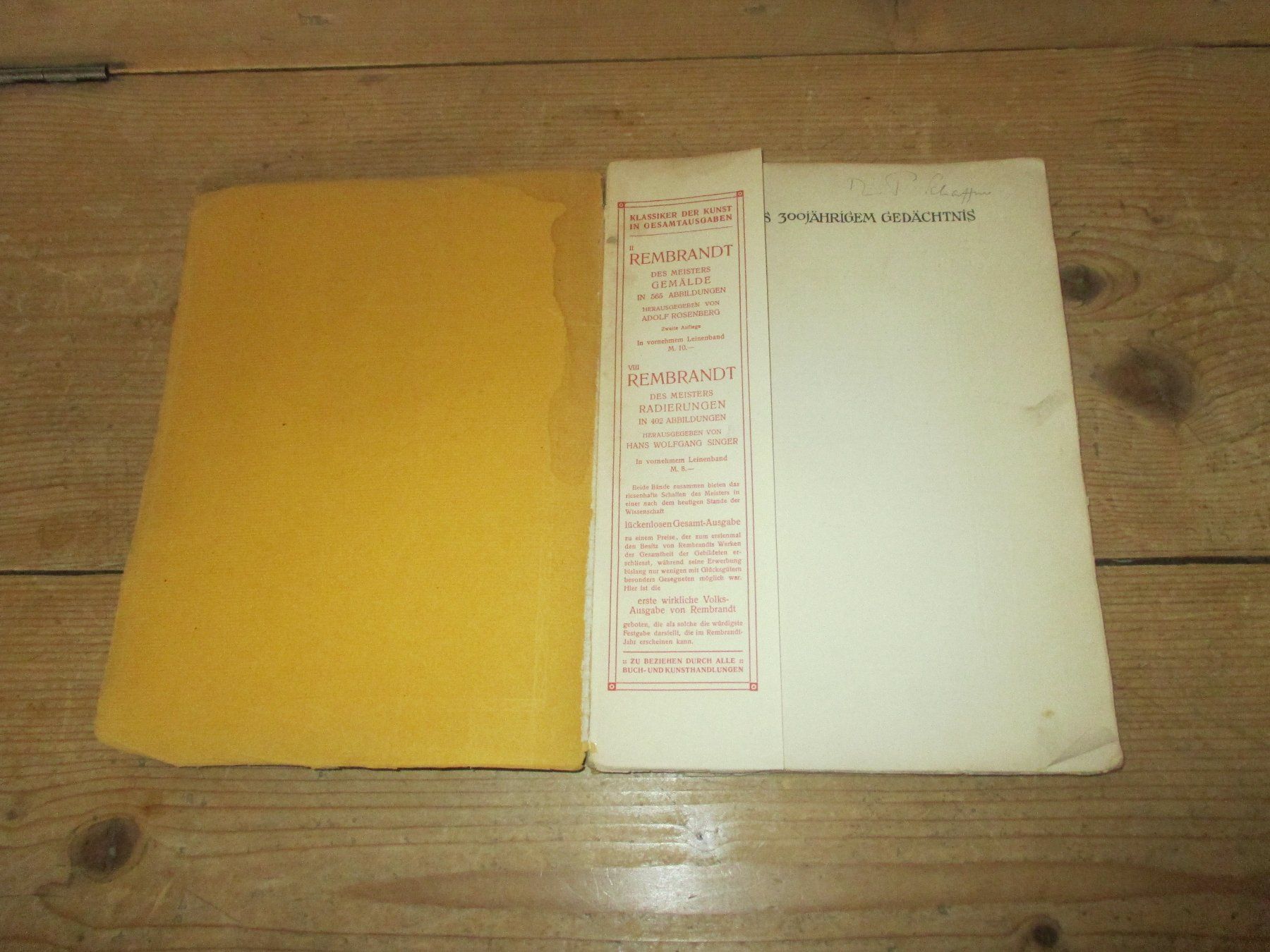 Libri: Rembrandt Almanach 1906/07 – Difettoso da Flims - Dorf venduto da Stagediver 1