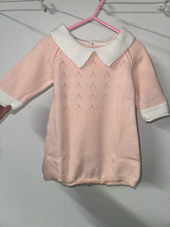 NEU Strickkleid Baumwolle Baby, Gr. Ca 12 Mt. 