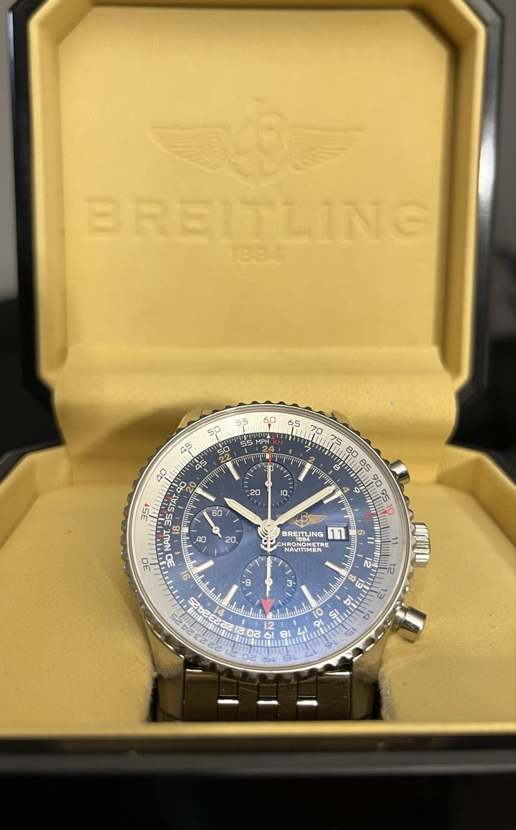 Breitling Orologi: Breitling Navitimer GMT 46, Full Set – Usato da St. Gallen venduto da DonBaron