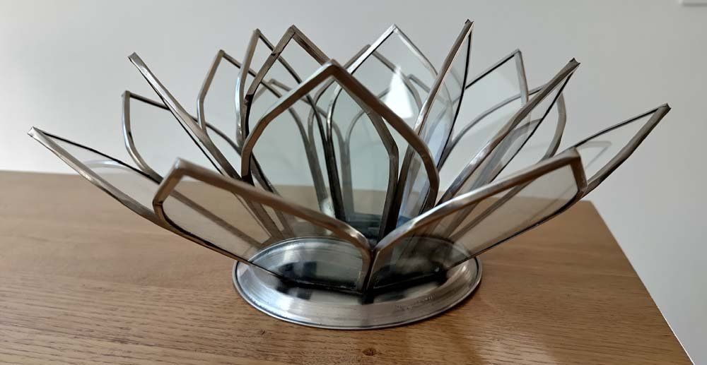 Kerzenständer: Kerzen Glasblume – Gebraucht aus Steinmaur von Swave 1