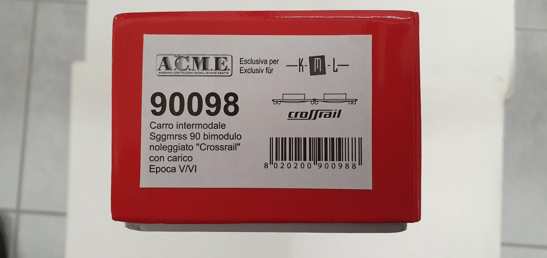 ACME Modellini di ferrovie: ACME 90098 AAE Sggmrss Doppeltragwagen – Nuovo e nell'imballaggio originale da Würenlos venduto da juruth 3