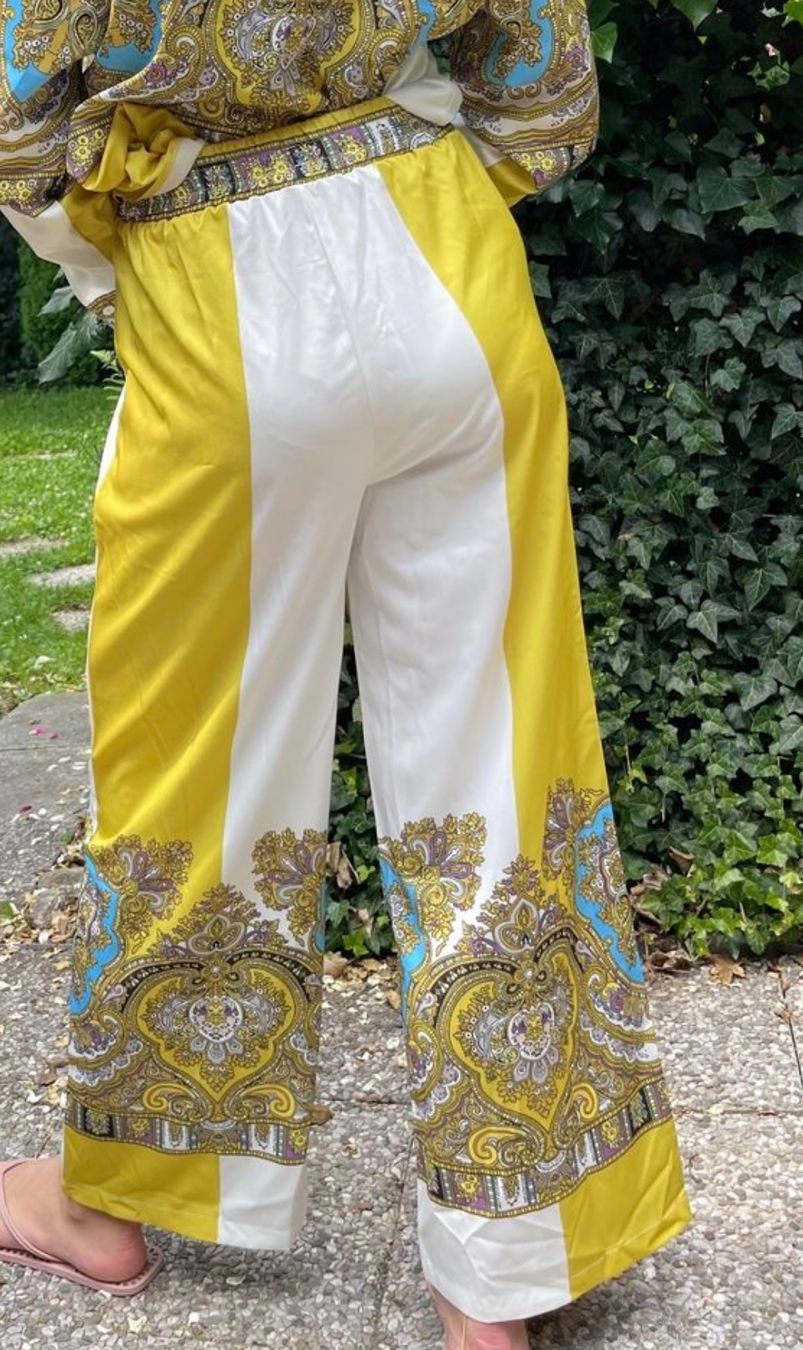 Hosen: Chic e elegante Pantaloni estivi-multicolore M/L-nuovi – Neu und originalverpackt aus Gordevio von LanaZimm 2