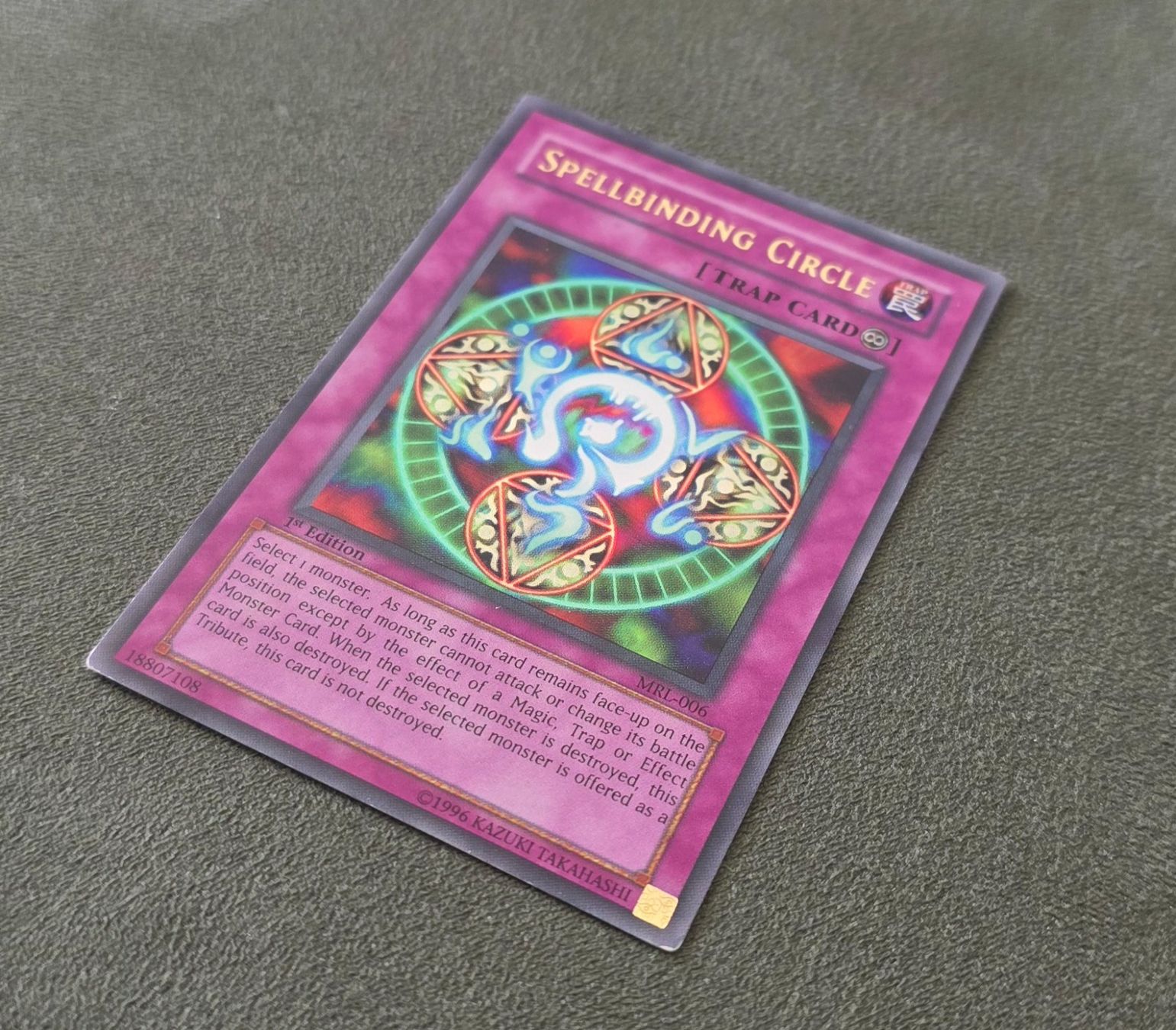 Yugioh Carte collezionabili: Yu-Gi-Oh! 1.Edition MRL-006 Spellbinding Circle EX (+) – Usato da Oberwil BL venduto da Autobueb 1