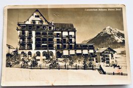 Alte Postkarte Sanatorium Solsana Davos Dorf um 1911